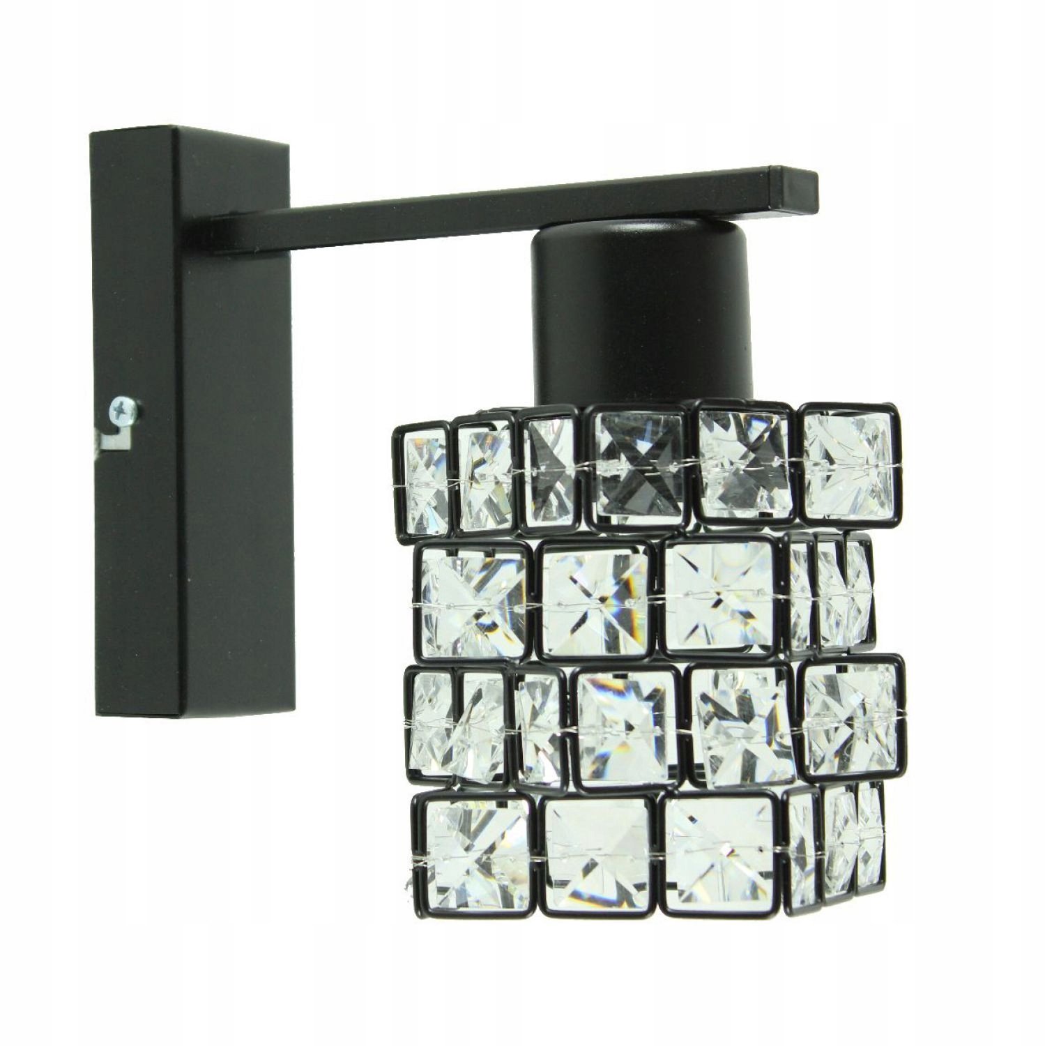 Moderne zwarte wandlamp LED E27 - SOLO BLACK 1