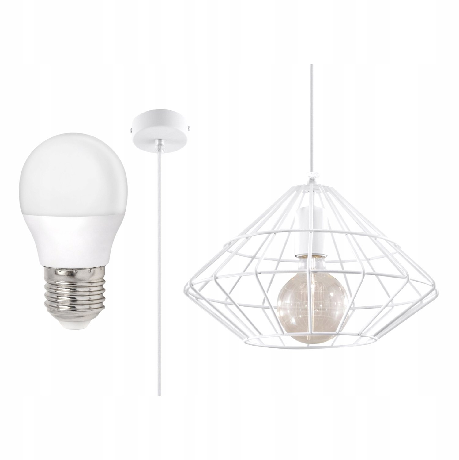 MARCHO 1 Hanglamp Wit - Stijlvolle Verlichting met LED Lamp