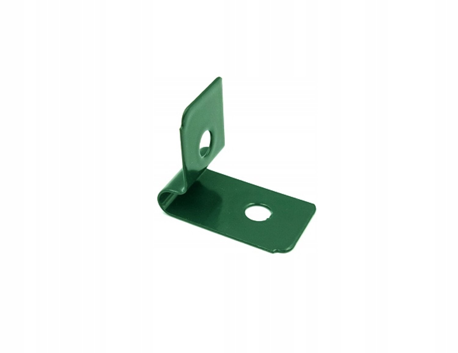 Enkelvoudige Bevestigingsclip Groen RAL 6005 RVS A2 - 50 stuks
