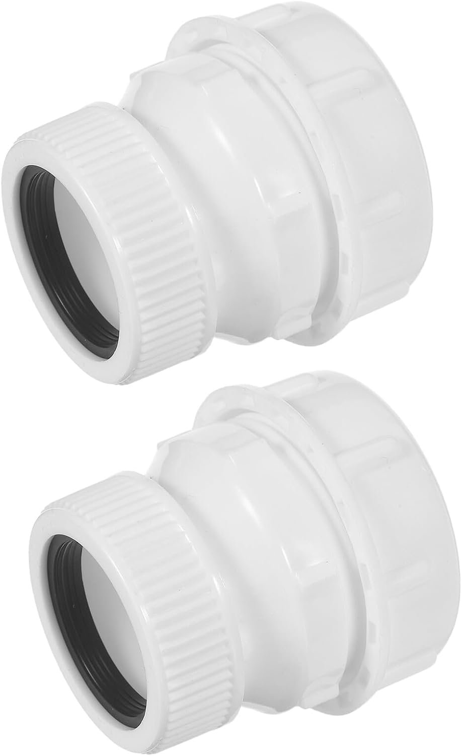 2 Stuks Afvoerbuisadapter Wit Lekvrije Badkamer Wastafel Connector Kit voor Gemakkelijke Installatie Upgrade van Sanitair