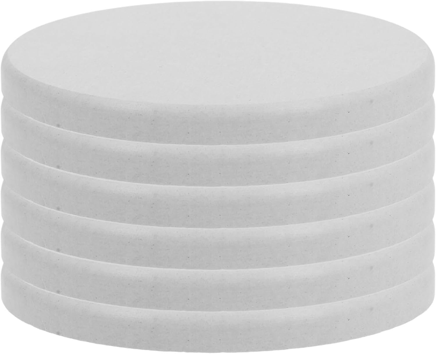 6 Stuks Delige Ronde Diatomiet Bloempotonderzetters Absorberende Sneldrogende Plantenonderzetter met Antislip voor Binnen Vensterbank Kleine Bloempotten