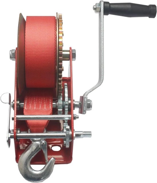 Kettingtakel, hefboomlier, handlier van 1360 kg, gespoten rode gegalvaniseerde nylon kabellier voor industriële omgevingen en toepassingen — afbeelding 2