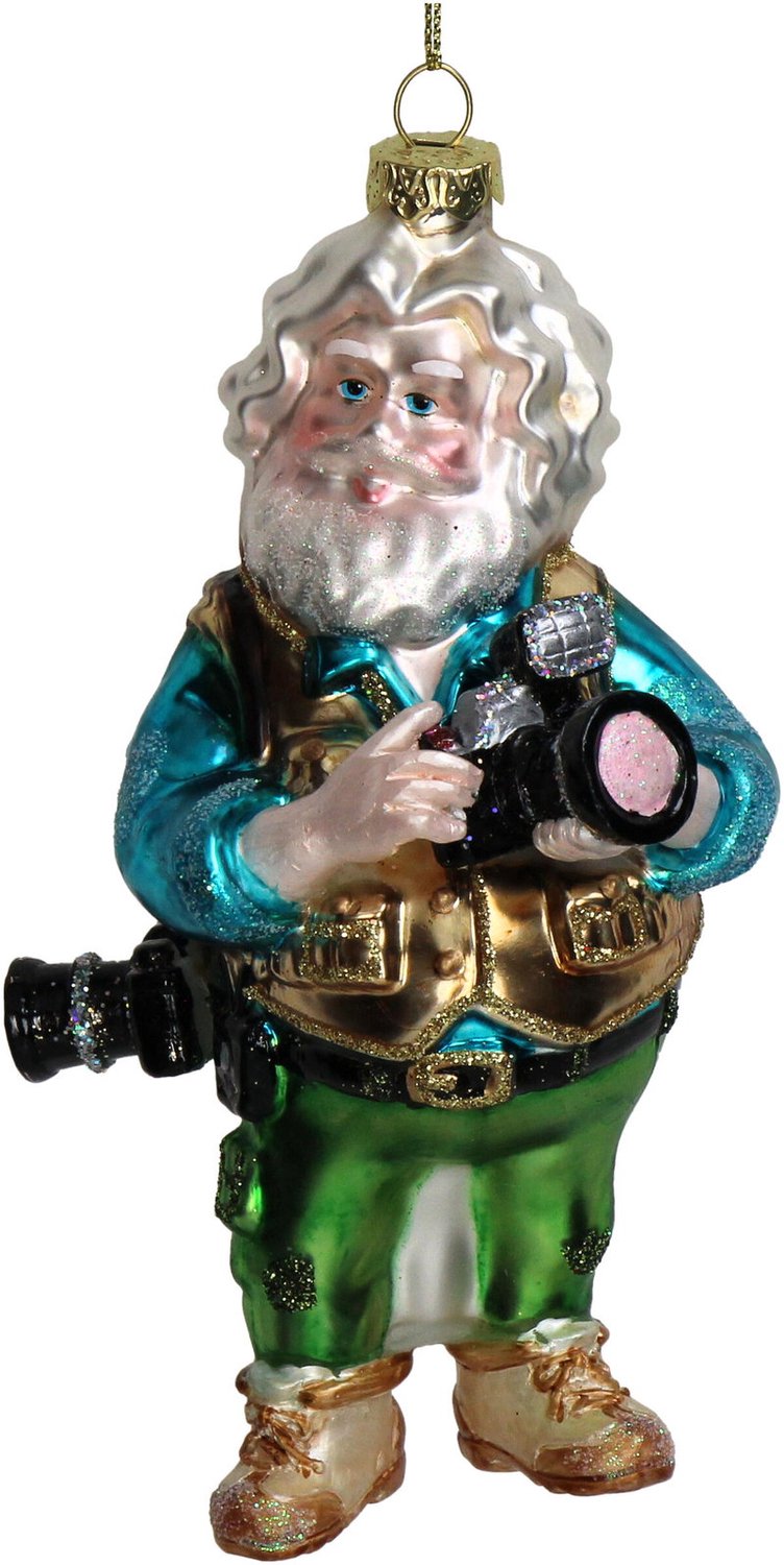 Ornament kerstbal Fotograaf Glas Multi 13.3 cm HD Collection