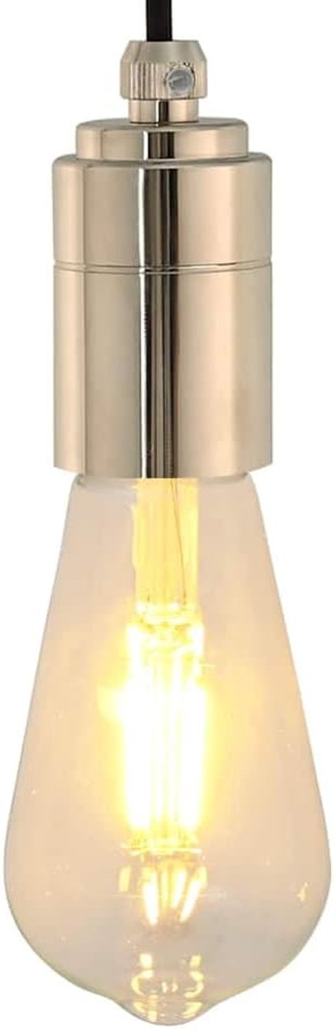 Lampfittingen 2 st. E27 fitting, satijn nikkel, 41 x 80 mm
