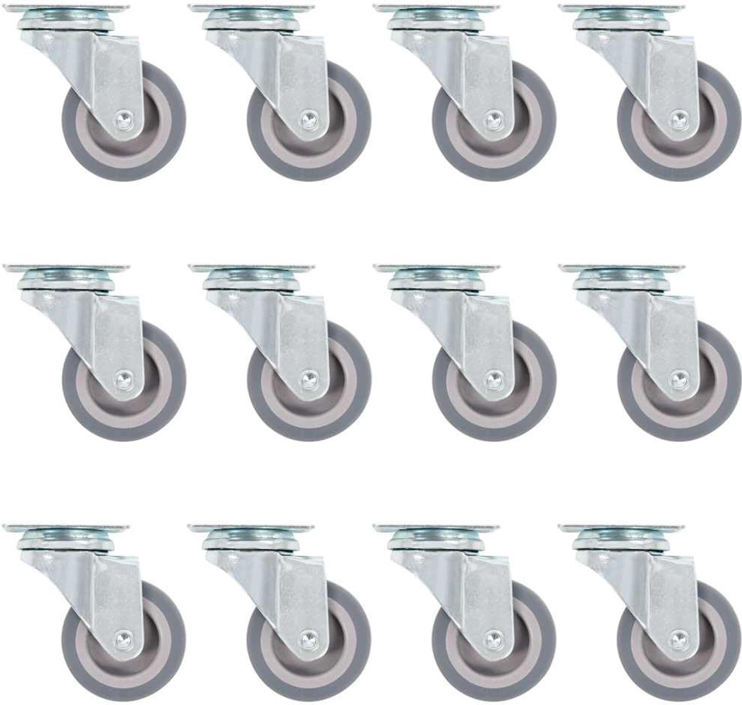 Zwenkwielen 50 mm, transportwielen voor meubels en