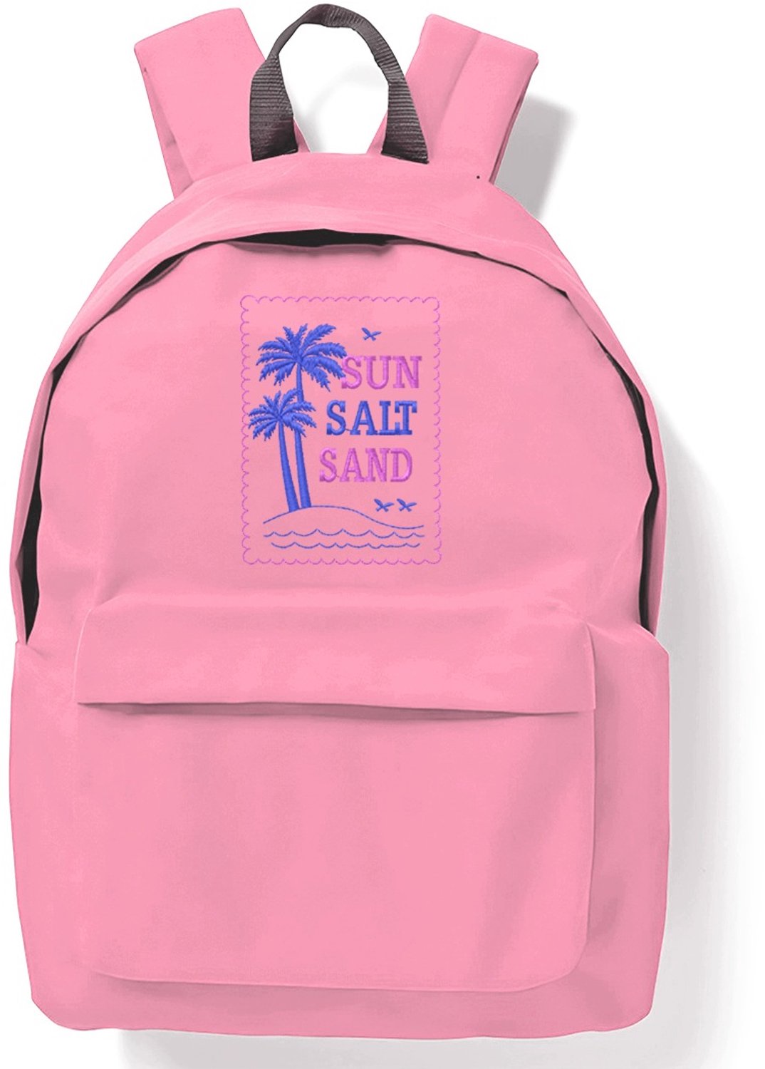 Roze Reistas 20L met Zomerse Borduring - Ideaal voor Vakantie