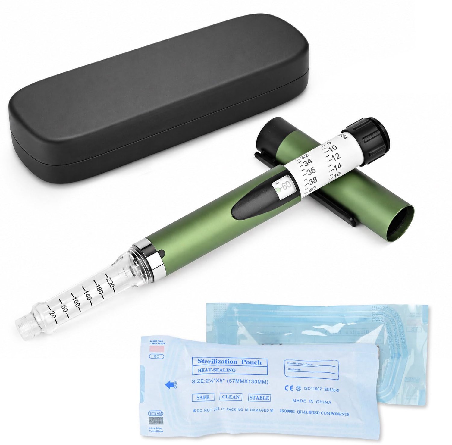 Herbruikbare Pen met Instelbare Dosering 60 Eenheden 2ml Groen