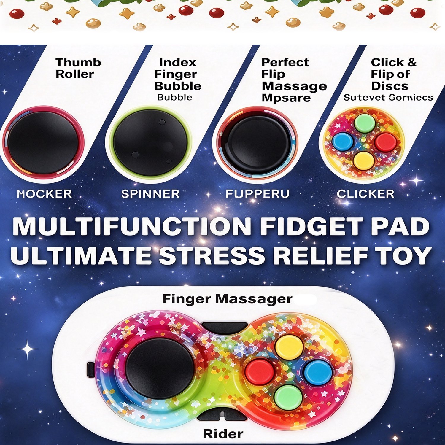 24 stuks - Adventskalender - Fidget Speelgoed Adventskalender 2026 - Adventskalender Kinderen - Verrassingsdoos - 24 dagen willekeurige verrassingen - Enkele willekeurig geselecteerde stijlen -Stressverlichtend Sensory Toy – foto 3