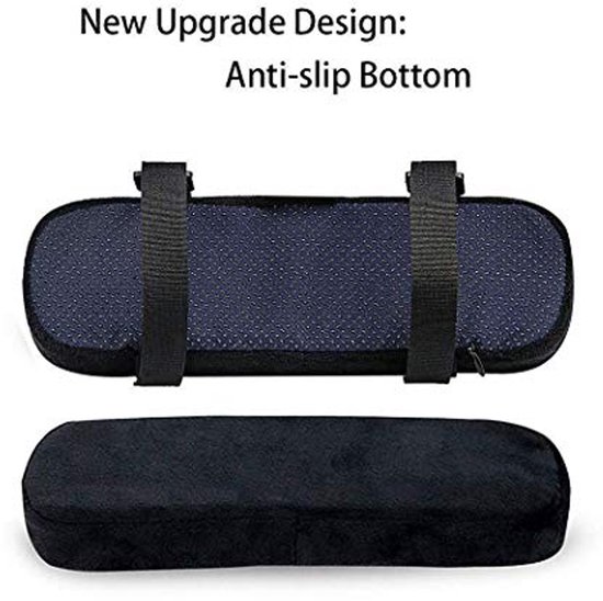 Ergonomische Armsteunen - Geheugenfoam en Antislip - Zwart — afbeelding 3
