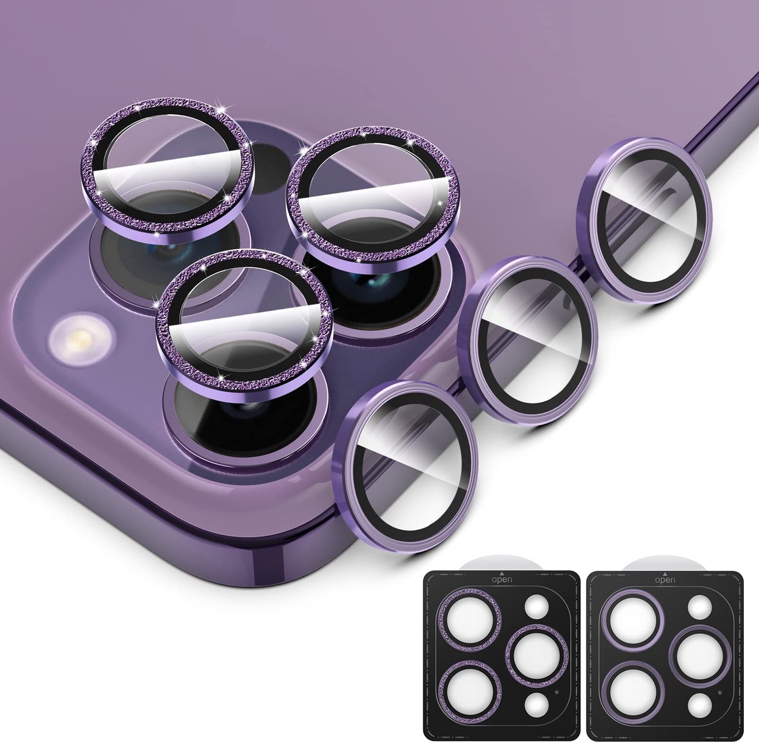 6 Stuks Camera Lensbescherming voor iPhone 14 Pro