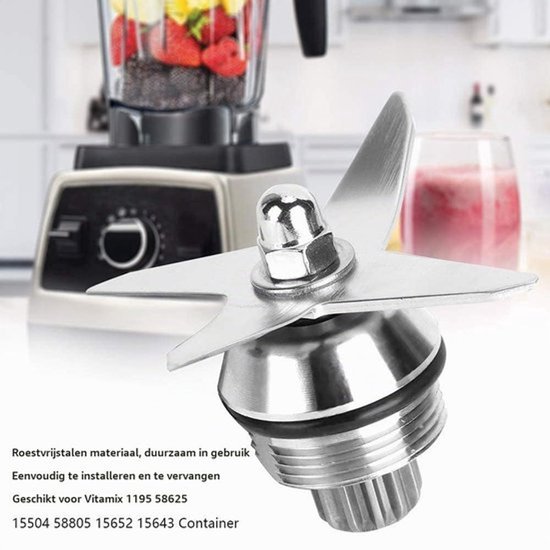 Roestvrijstalen blenderblad met 4 messen voor blender 1195 58625 15504 58805 15652 15643 — afbeelding 2