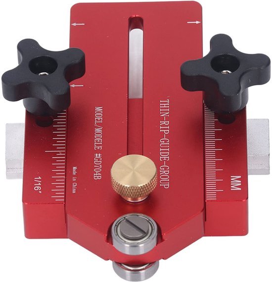 Uitgebreide Tafelzaagmalgeleider, Tafelzaagmalgeleiderhulpmiddel Thin Jig Thin Tablesaw Jig Tafelzaagmalgeleider Snijden Positioner met Routerband — afbeelding 4