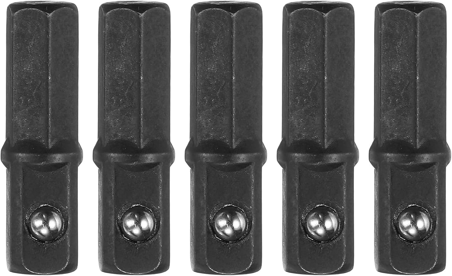Slagmoeradapter 1/4 inch - 5-delig - CR-V staal - hoge sterkte, taaiheid - ServiceTopper