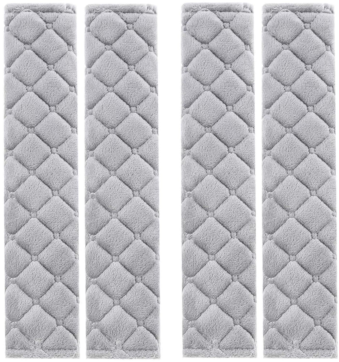 Set van 4 Zachte Autogordel Cushions 27 cm Grijs