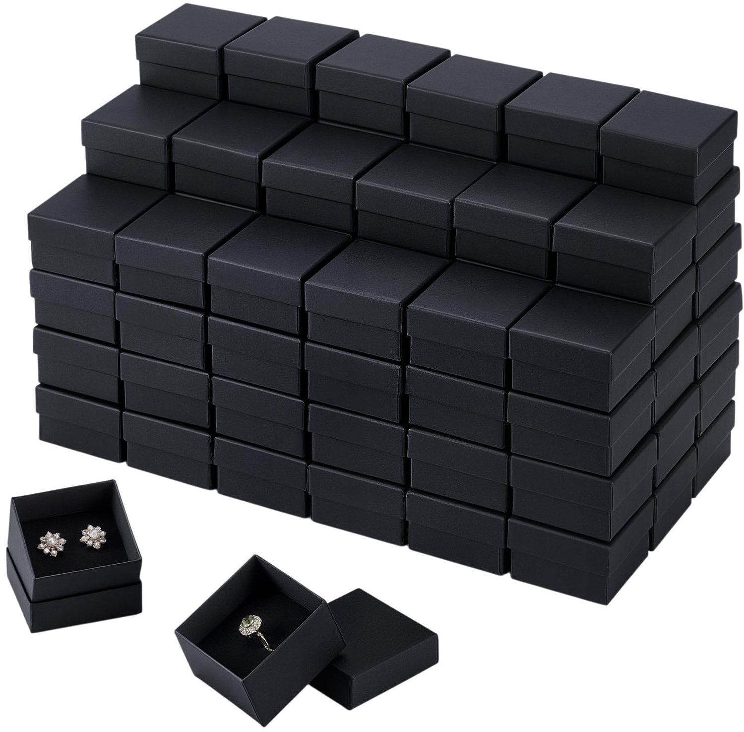100 Stuks Kraftpapier Ringdozen voor Sieraden