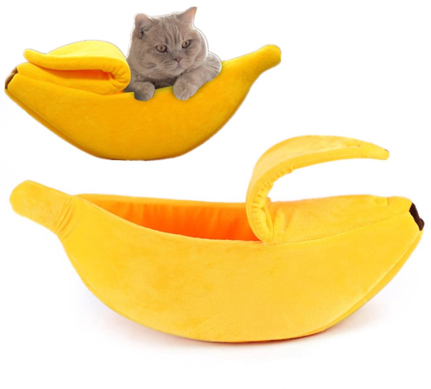 Creatief Bananenbed voor Honden en Katten, Warm en Zacht voor Huisdieren
