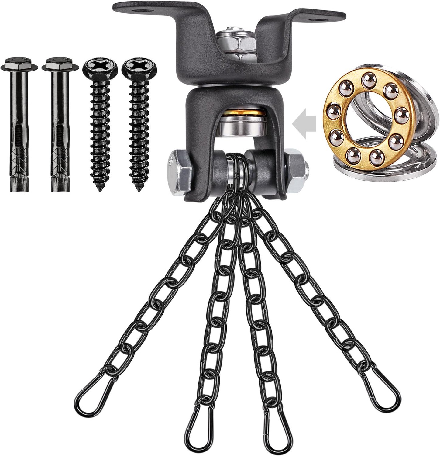 Heavy Duty Boxing Bag Chain met 360° Rotatie