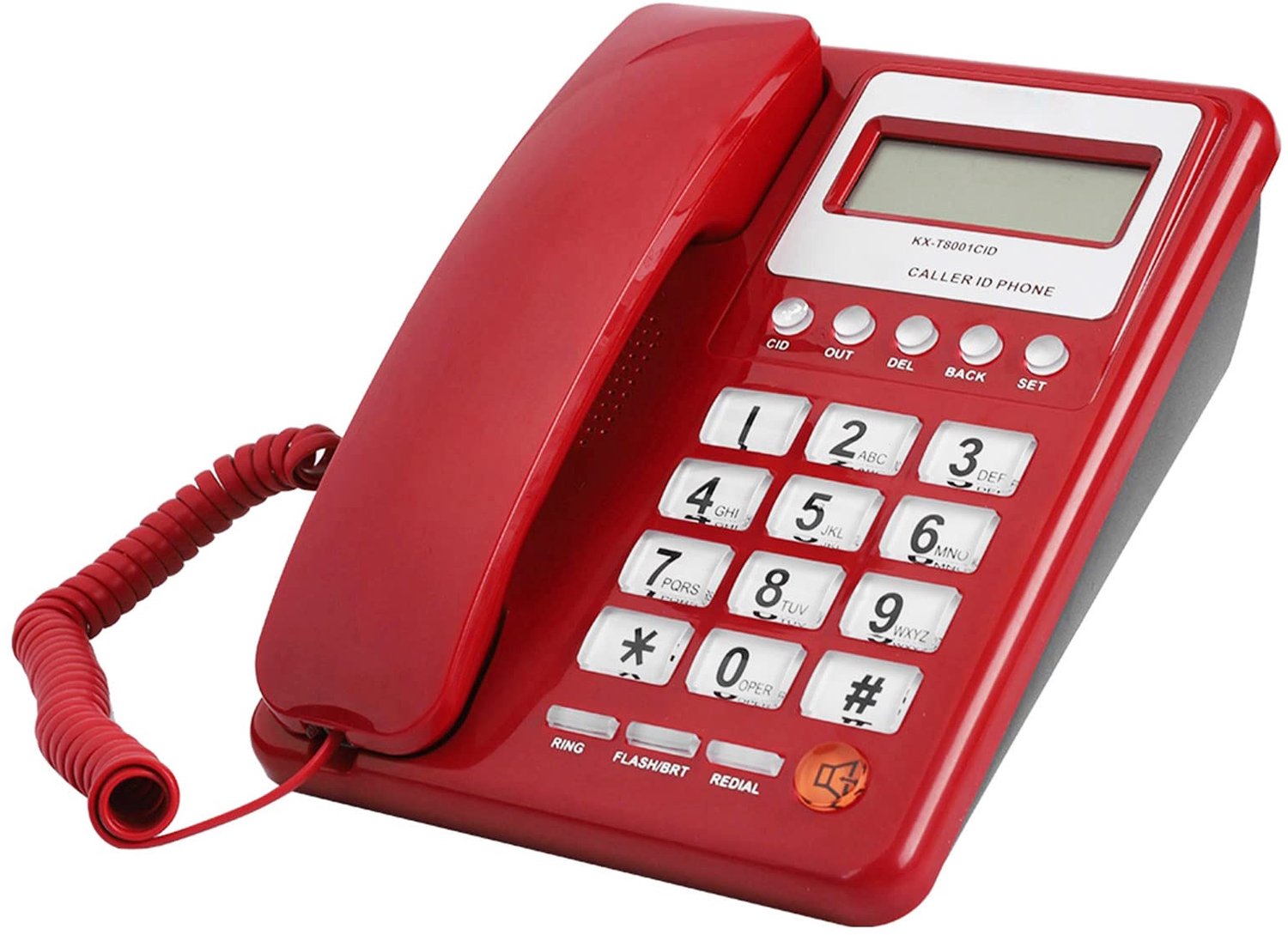 Huistelefoon met Nummerweergave - Bedrade Telefoon - Realtime Datum/Wekweergave - Herhaalfunctie - Dual Mode - Schokbestendig