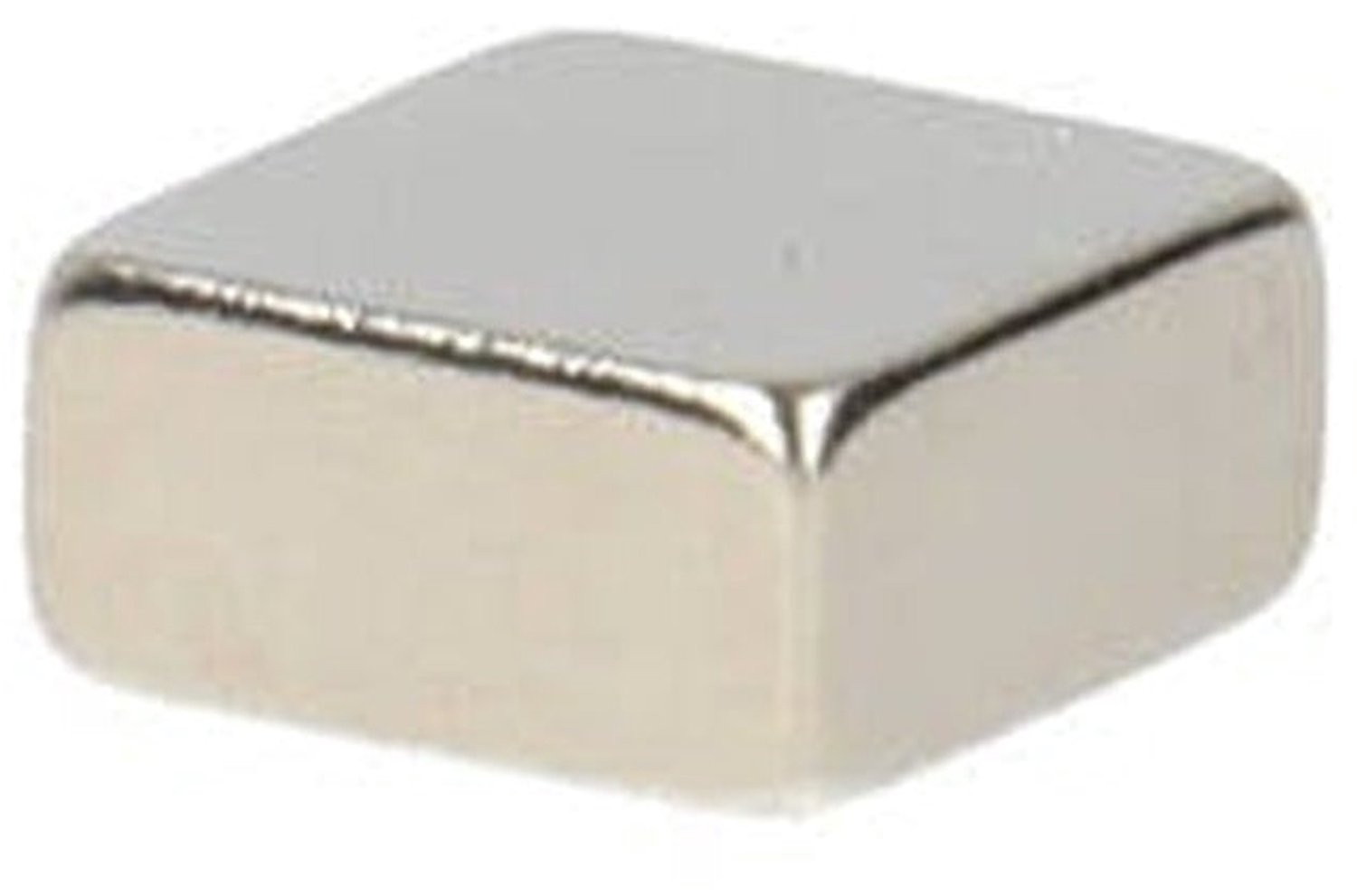 Neodymium Blokmagneet 8 x 8 x 4 mm N45 NiCuNi – 15 stuks