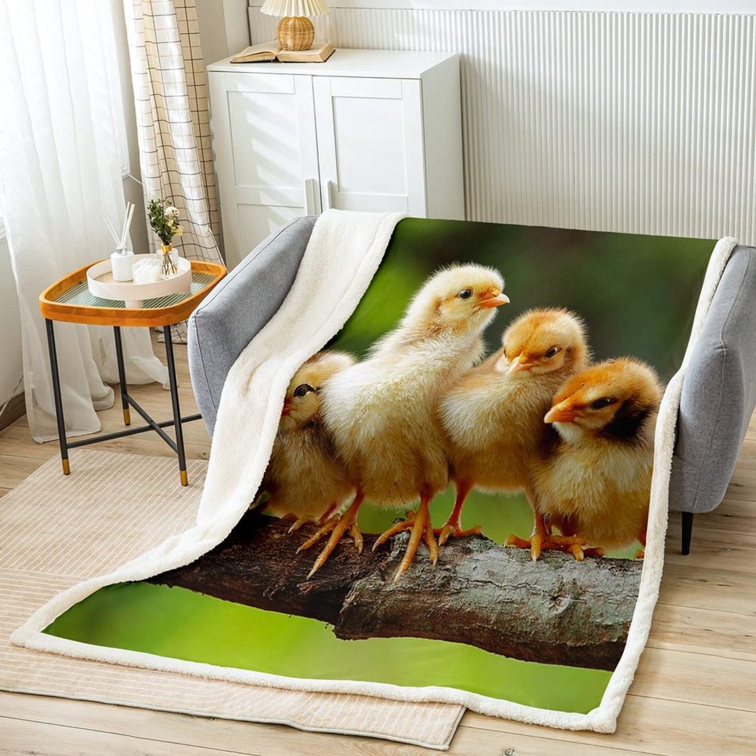 Schattig 3D Kippen Dekentje voor Kinderen 40x50 Inch