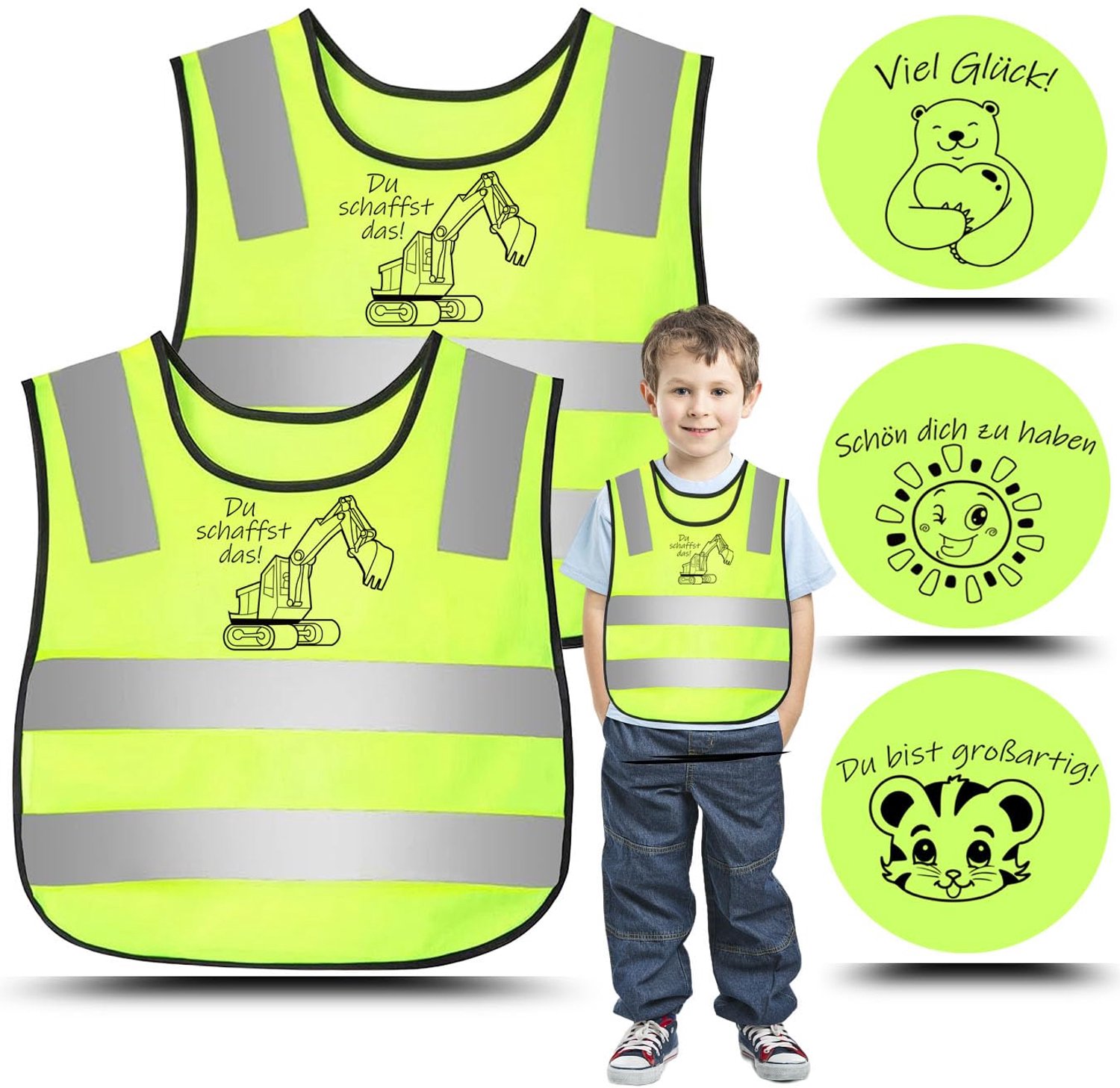 Reflecterend Veiligheidsvest voor Kinderen, 2 Stuks