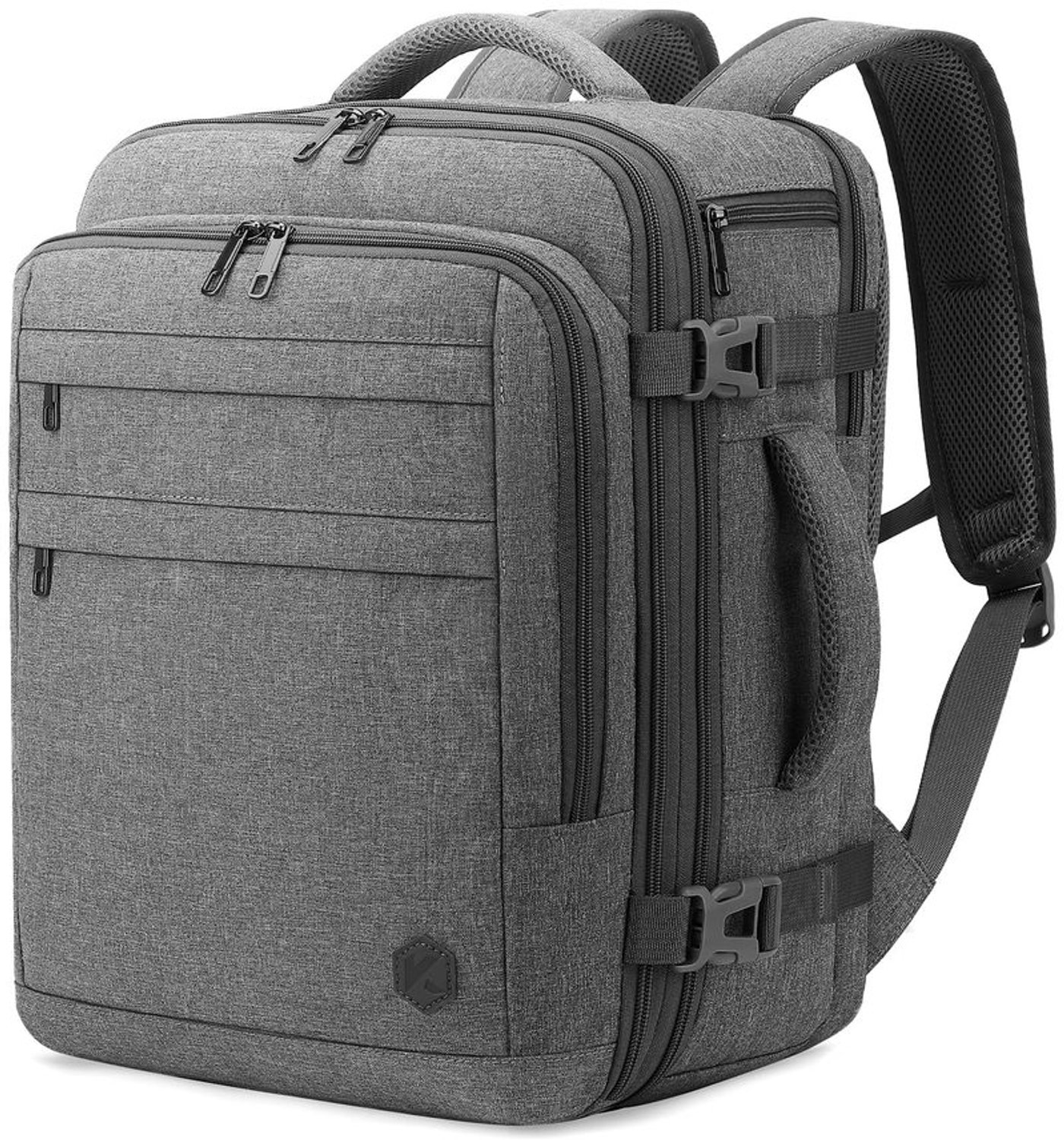 Cabin Luggage voor Ryanair en EasyJet - Uitbreidbaar 40x30x20 cm - Grijs