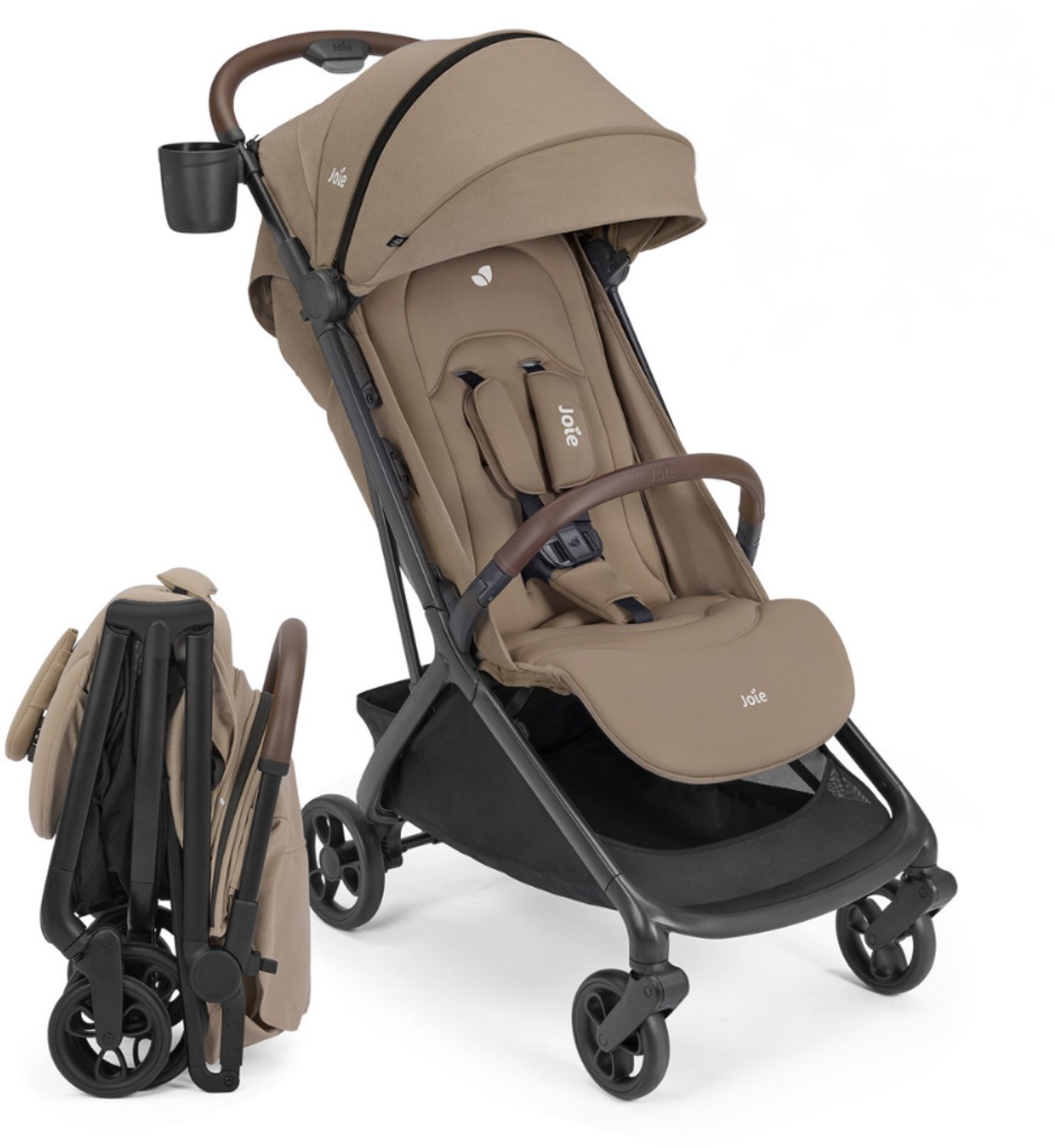 Joie buggy porto cashew met regenhoes en draagtas 0m+