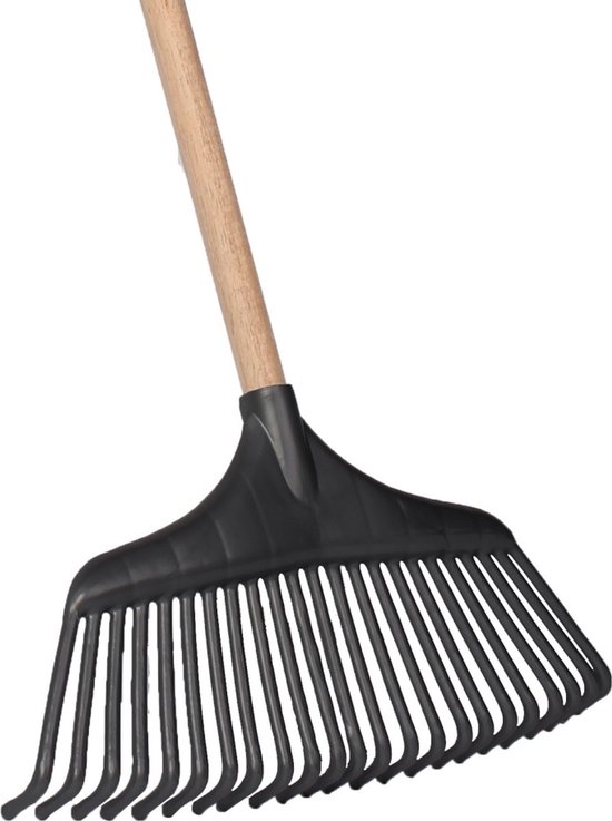 Tuilana ® - Bladhark voor harken - Gazonhark - Grashark - Handhark - 23 tanden met steel 120 cm - Kunststof - Extra stevig - Nu met tuinhandschoenen — afbeelding 3