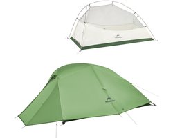 Naturehike Cloud Up 3 BASE – 3 persoons lichtgewicht tent – Waterdichte kampeertent – 210T 3000MM – Inclusief grondzeil – Outdoor trekking koepeltent – Groen