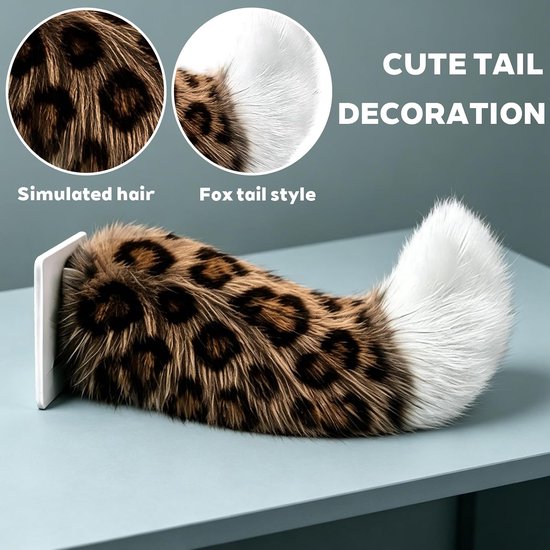 Tail Drift Wobble Tail Moving Car Fox Tail Decoration with Voice Control and Remote Control, Rechargeable Mount - ShopVlot — afbeelding 2
