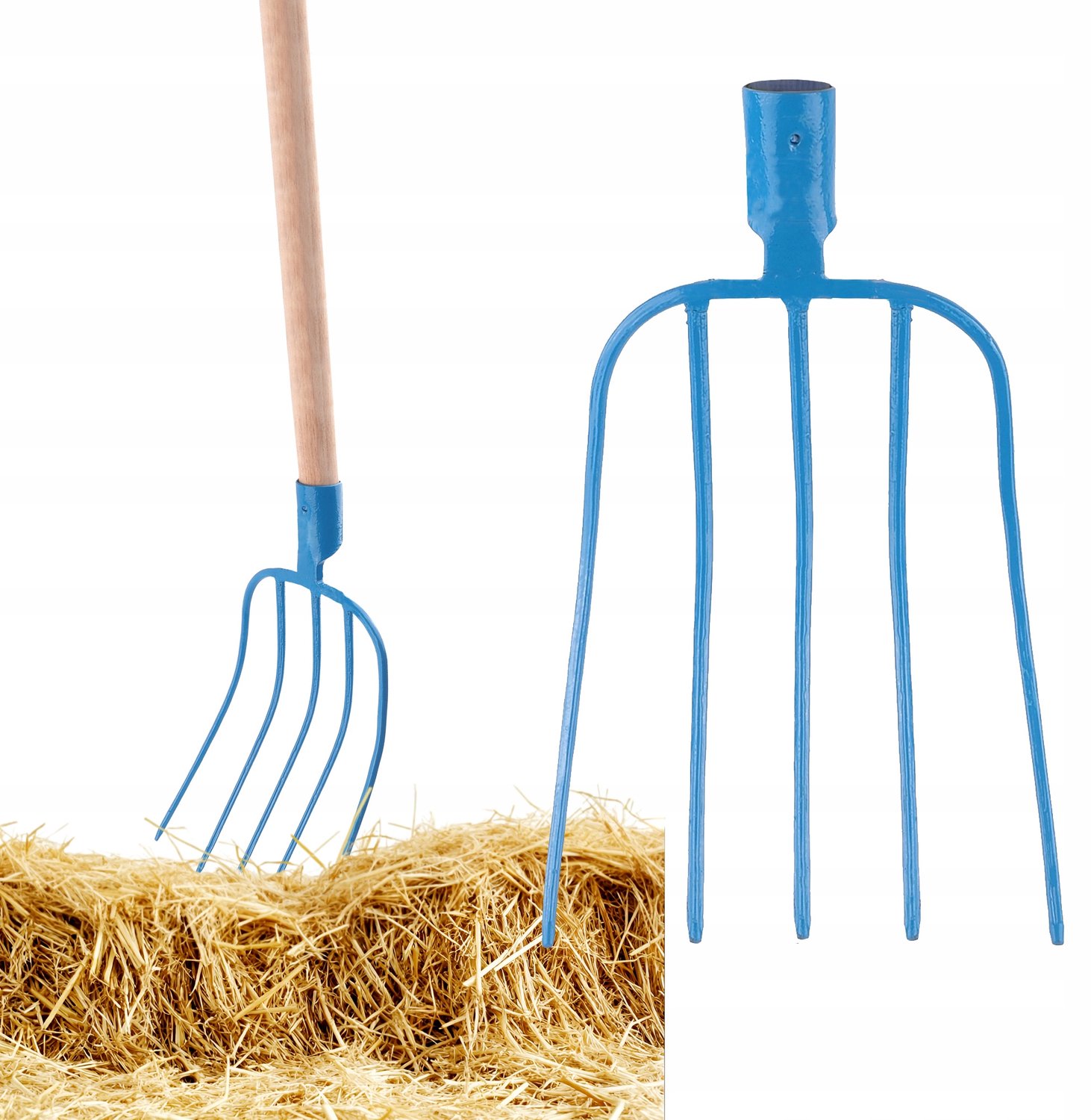 Bauster 5-Tands Vorken - Metaal, Zonder Steel, 22cm Breed