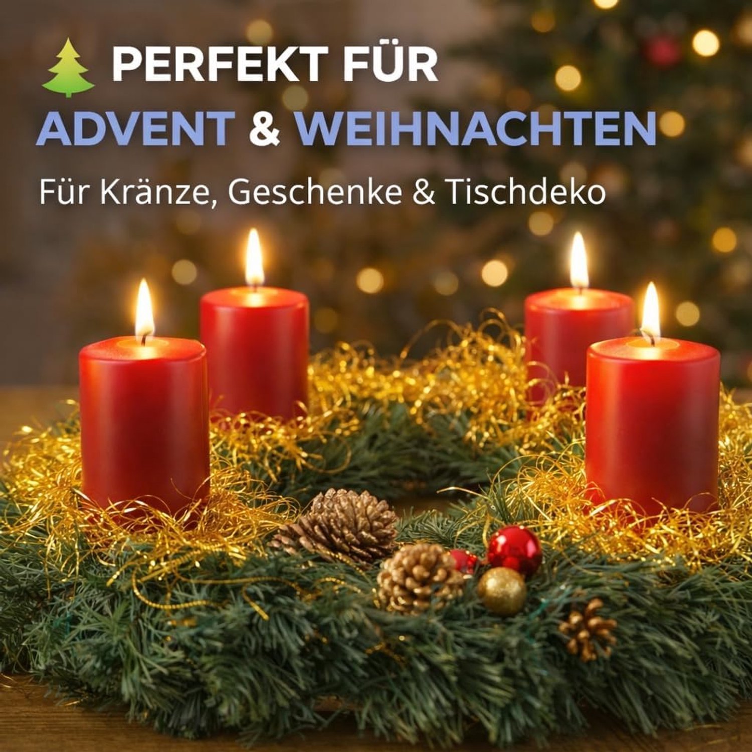 Engelshaar kerst & advent - goudkleurig - ca. 15 gram - magische glans voor decoratie - ShopVlot