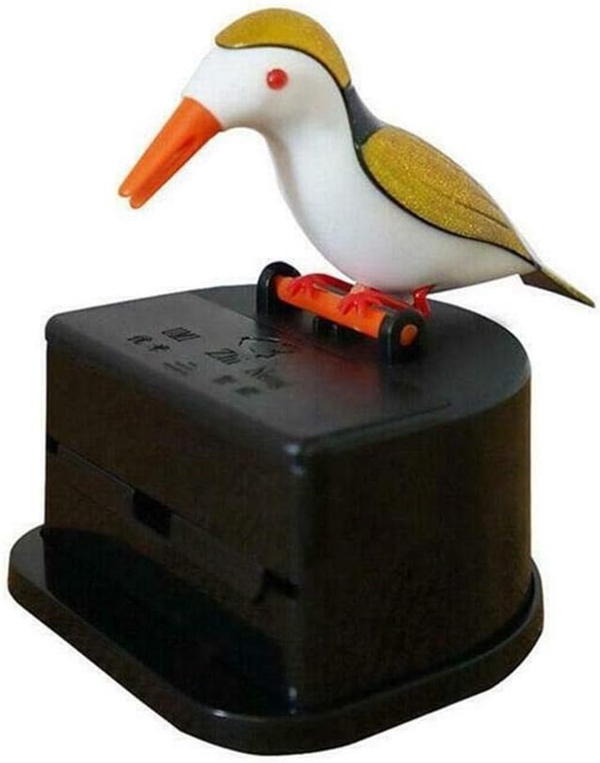 Tandenprikkerhouder dispenser - automatische houten vogels - uniek design - handig voor thuis of op kantoor - Homevero