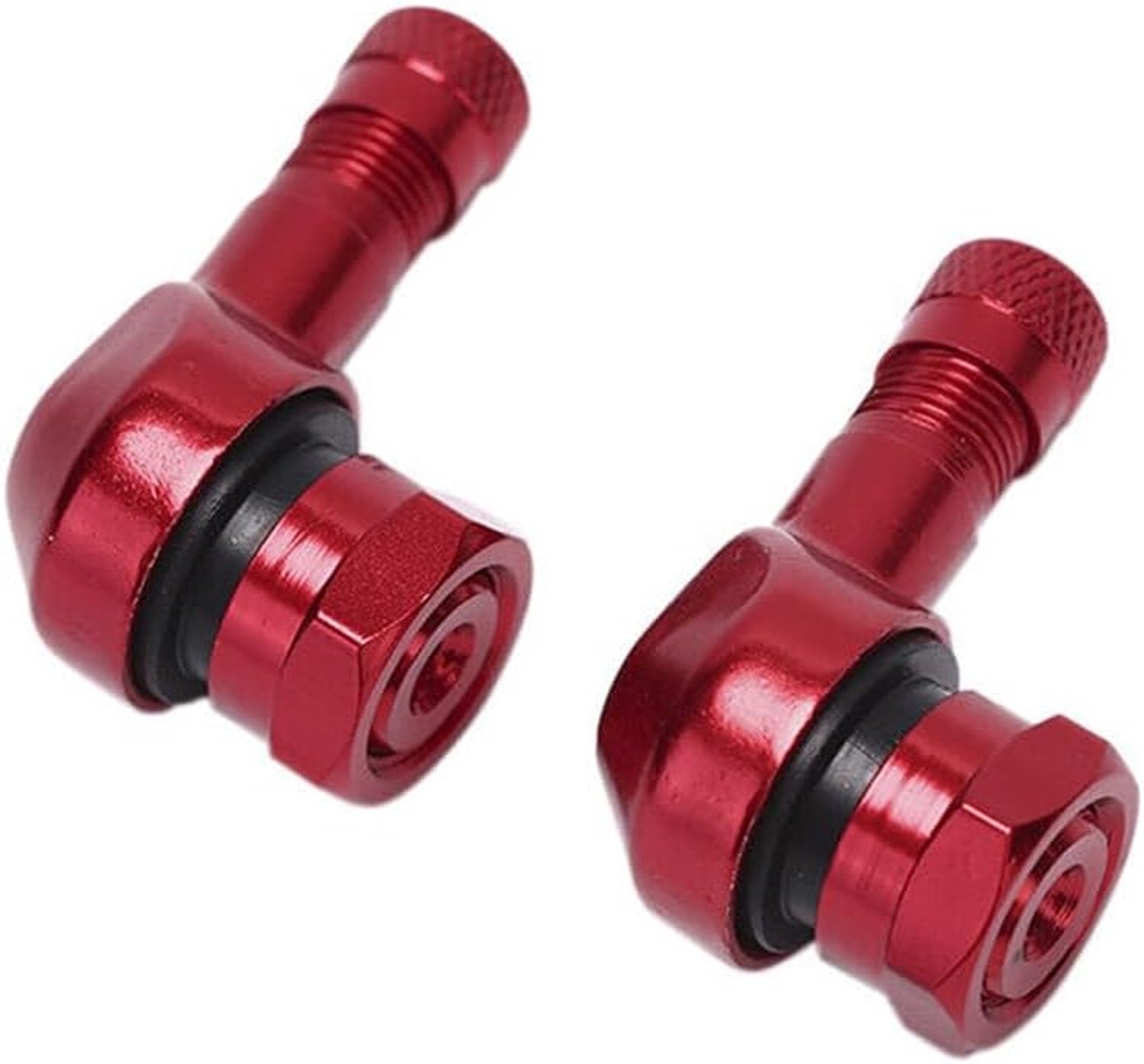 Motorfiets Ventiel 90 Graden - Aluminium Legering - Met Rubber Seal - Ideaal voor Moeilijke Toegankelijke Ventielen - ShopVlot