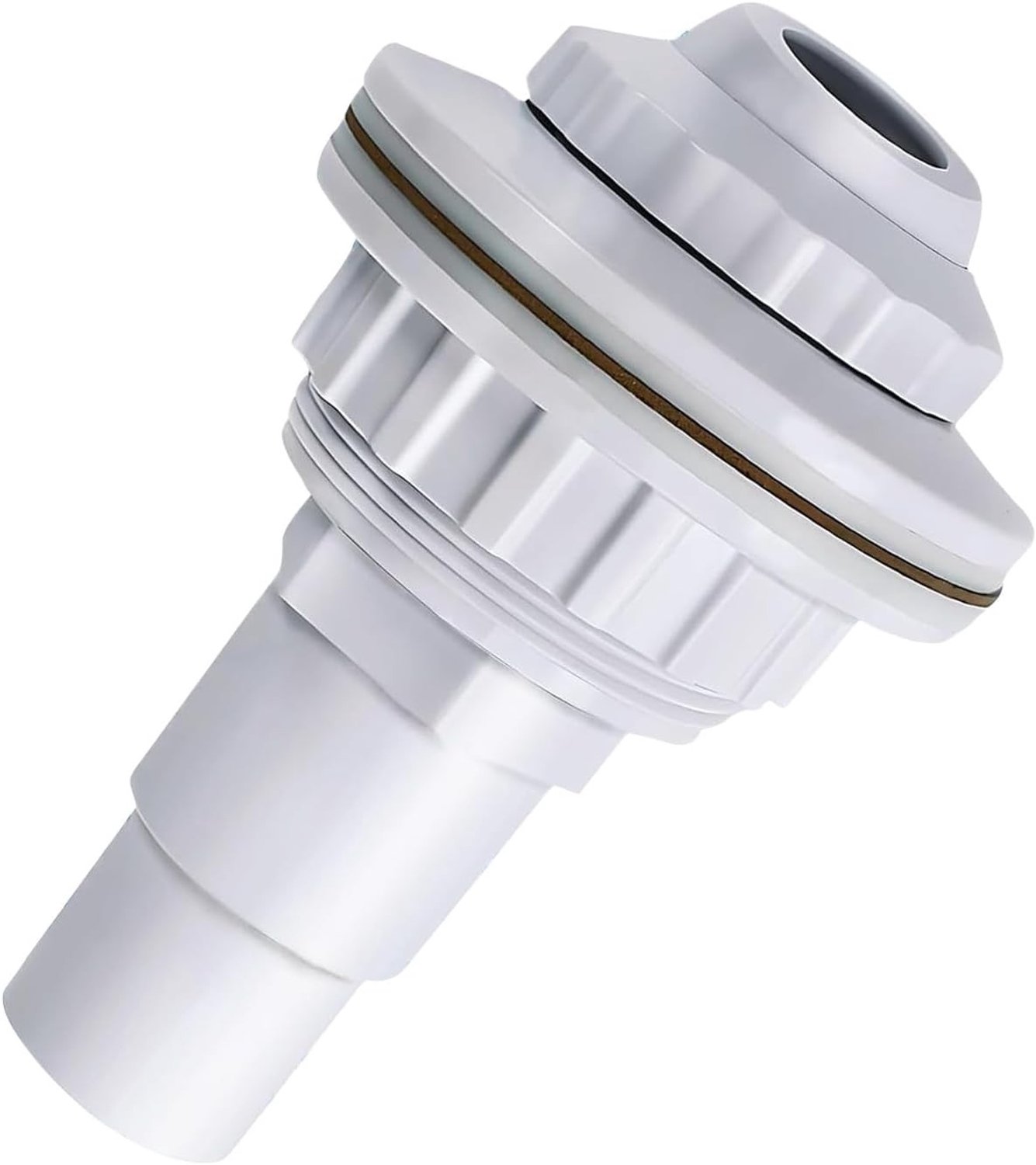 Verstelbare inlaatklep met draaikop voor stalen zwembad, uitlaatklep met 32mm en 38mm slangaansluiting, ideaal voor een gelijkmatige watercirculatie en zwembadaccessoires