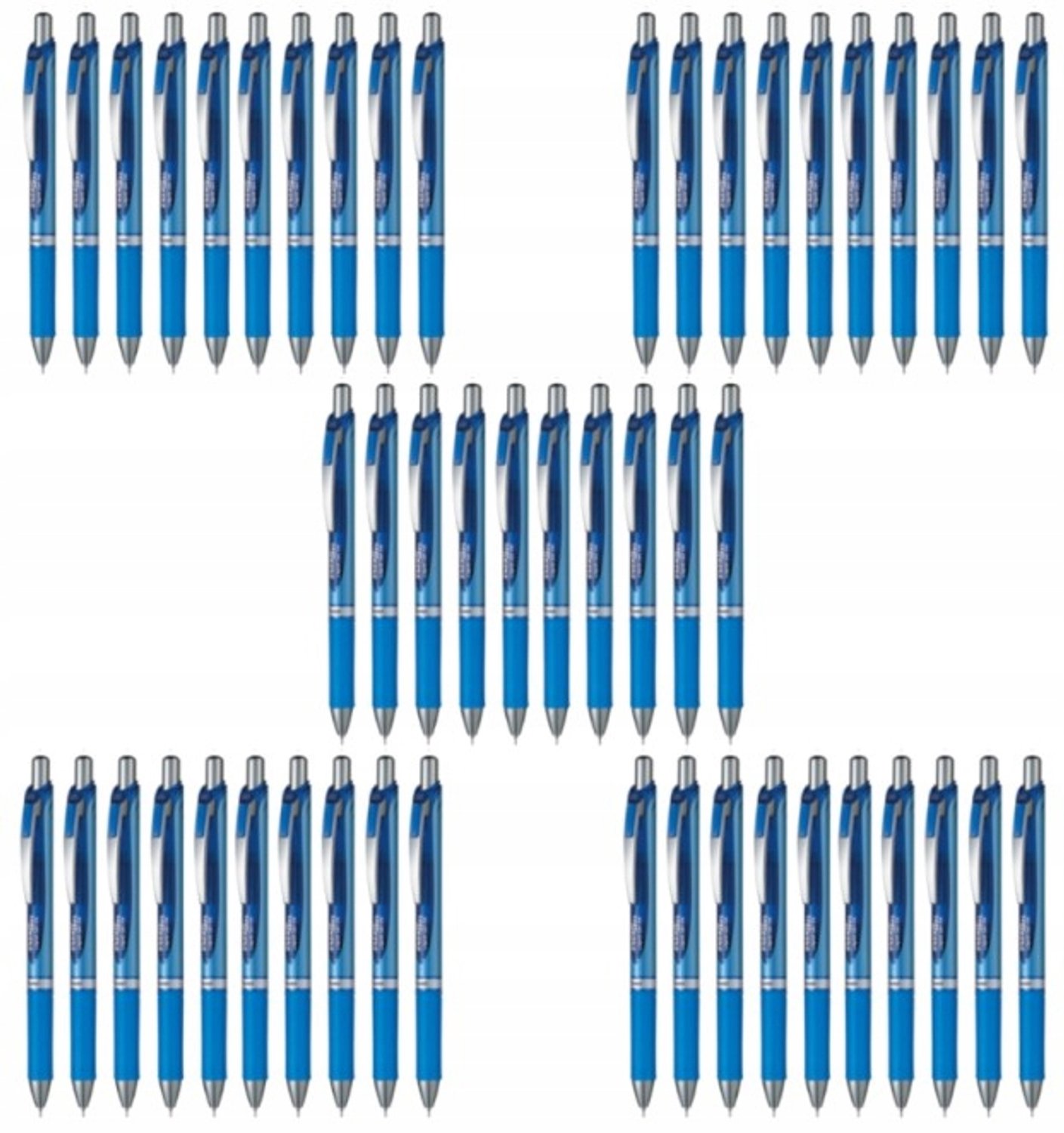 Pentel EnerGel BLN75 Gel Pen Blauw 0.5mm - 50 Stuks