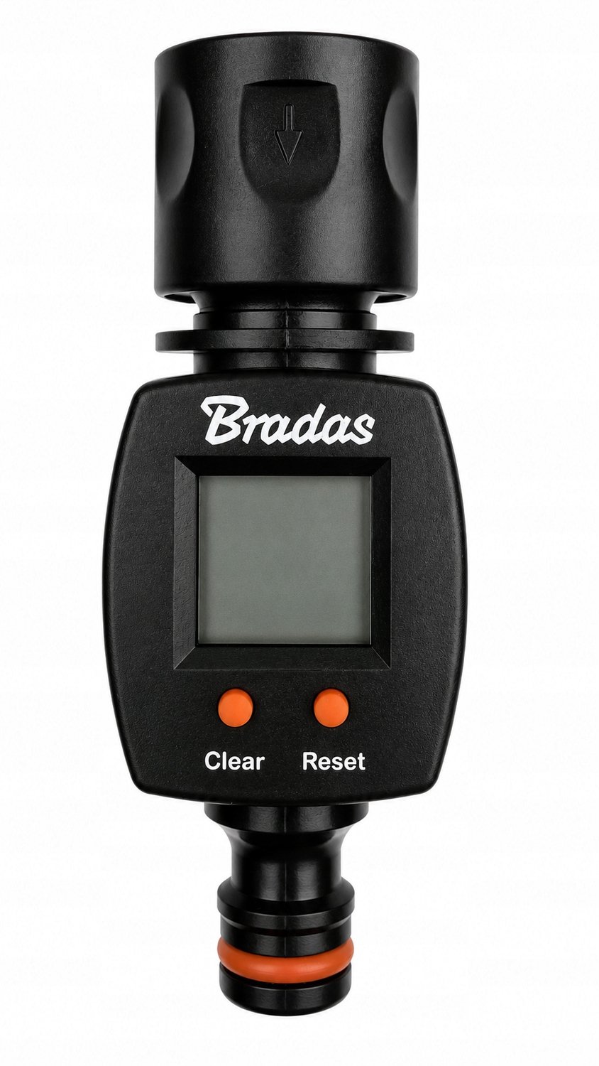 Bradas ECO-3100 LCD Water Flow Meter voor Tuinslang & Sproeiers