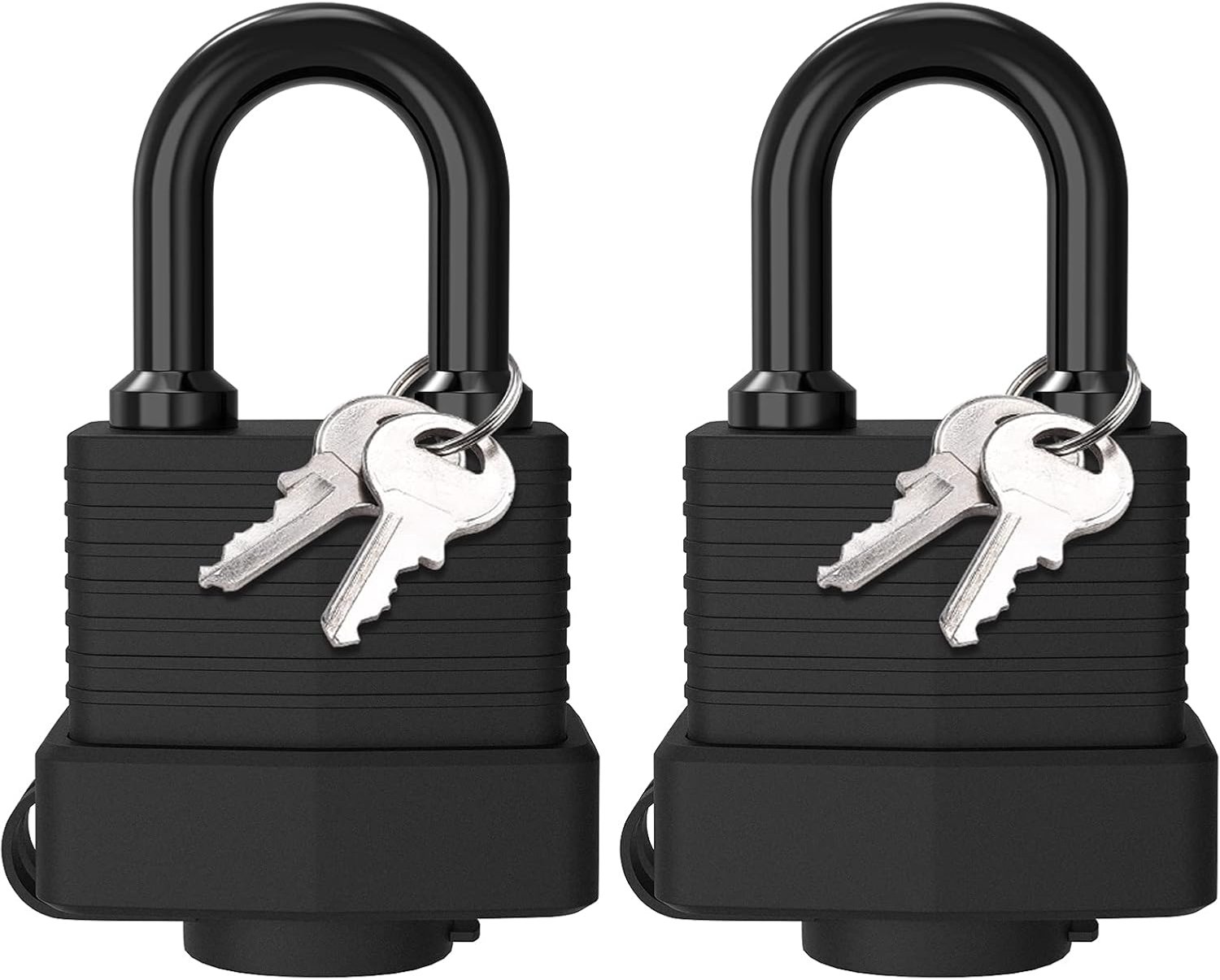 2x 40mm Stalen Waterdichte Hangsloten met Sleutels voor Buiten