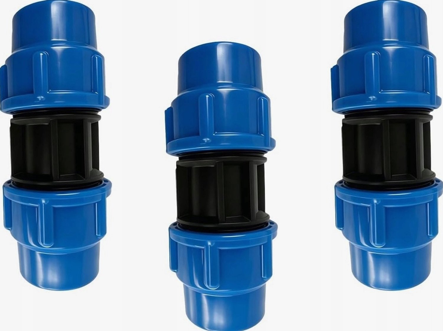 3x PE Klemkoppeling 25mm voor Waterleiding - Duurzaam & Lekvrij