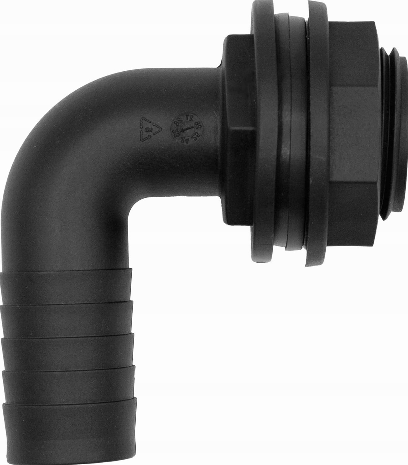 Merkloze Tankdoorvoer 1 1/4" Hoekstuk met Afdichting voor Slang