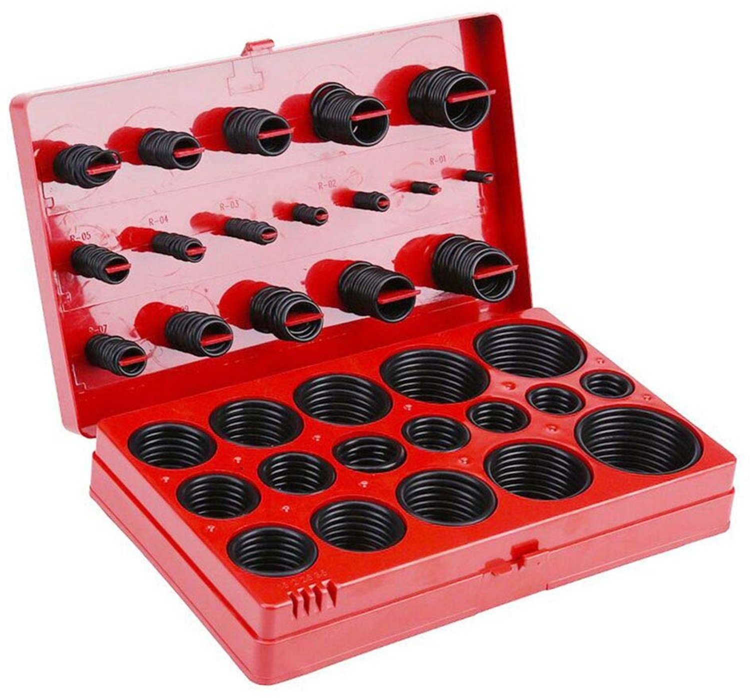 Rubber O-Ring 419pcs Seal Gasket Washer Set Black O-Ring Assortment Kit for Machine Repair and Secure Seals - ShopVlot