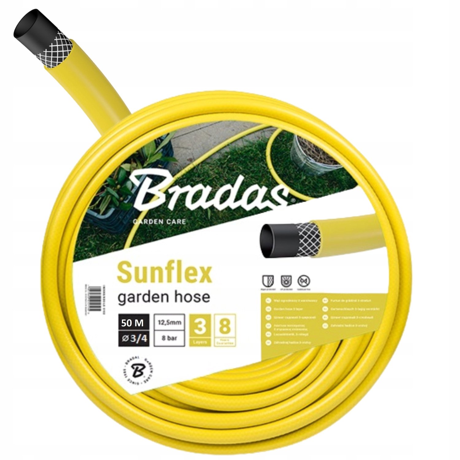 Merkloos Tuinslang 3/4" 50m Geel - Sterk & Flexibel