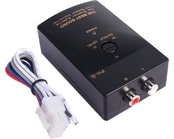 SnelShoppen - Car Audio Stereo High to Low Converter RCA 2-Channel Line Output Adapter met Aanpasbare Power Amplifier Control Wire voor Betere Geluids
