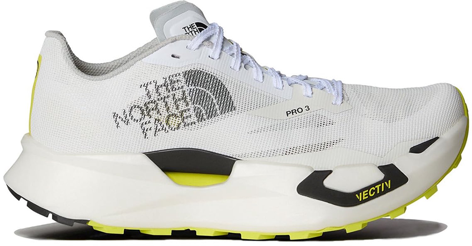 The North Face Summit VECTIV Pro 3 Hardloopschoenen Ash/Sulphur Sprin 44.2/3 Wit