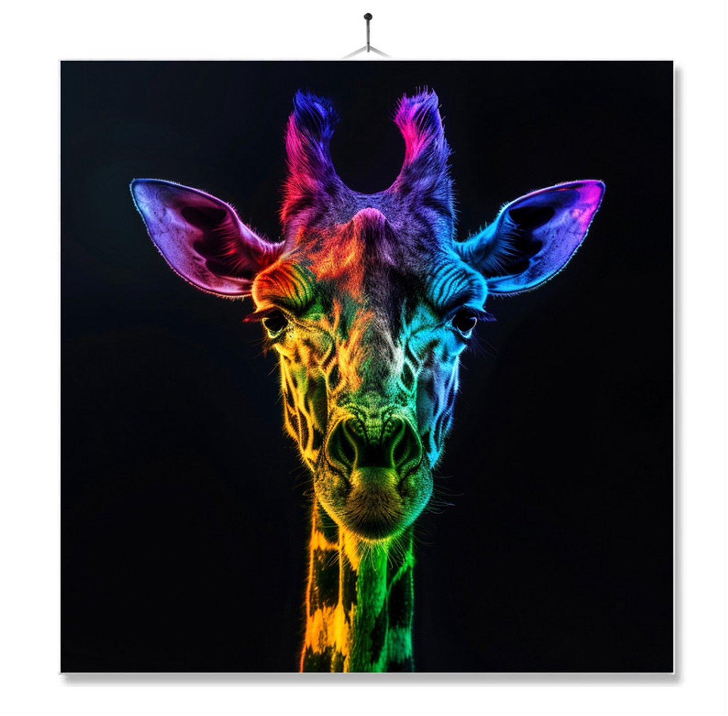 MC Living Tegel Met Opdruk | Geschenk | Dier | Regenboog | HD | Giraffe Ontwerp 2