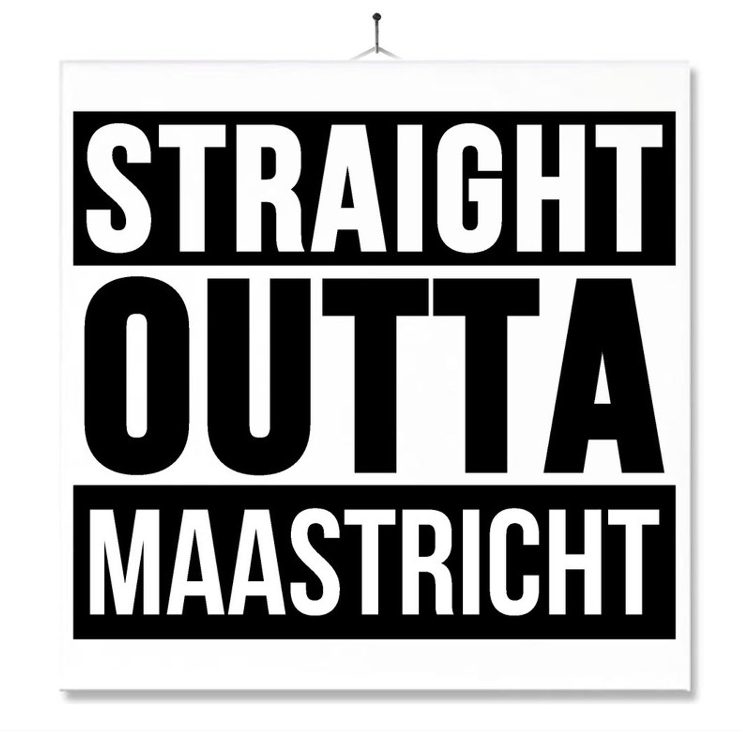 MC Living Tegel Met Opdruk | Geschenk | Wc | Toilet | Straight Outta Maastricht Multi-Color