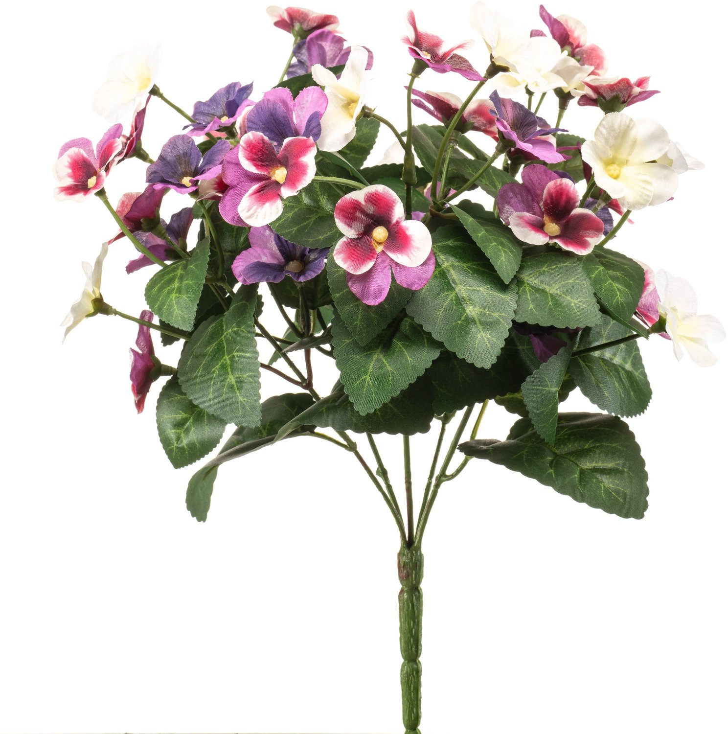 Emerald Kunstplant Viooltje fuchsia/paars 30cm - Kunstplant voor binnen