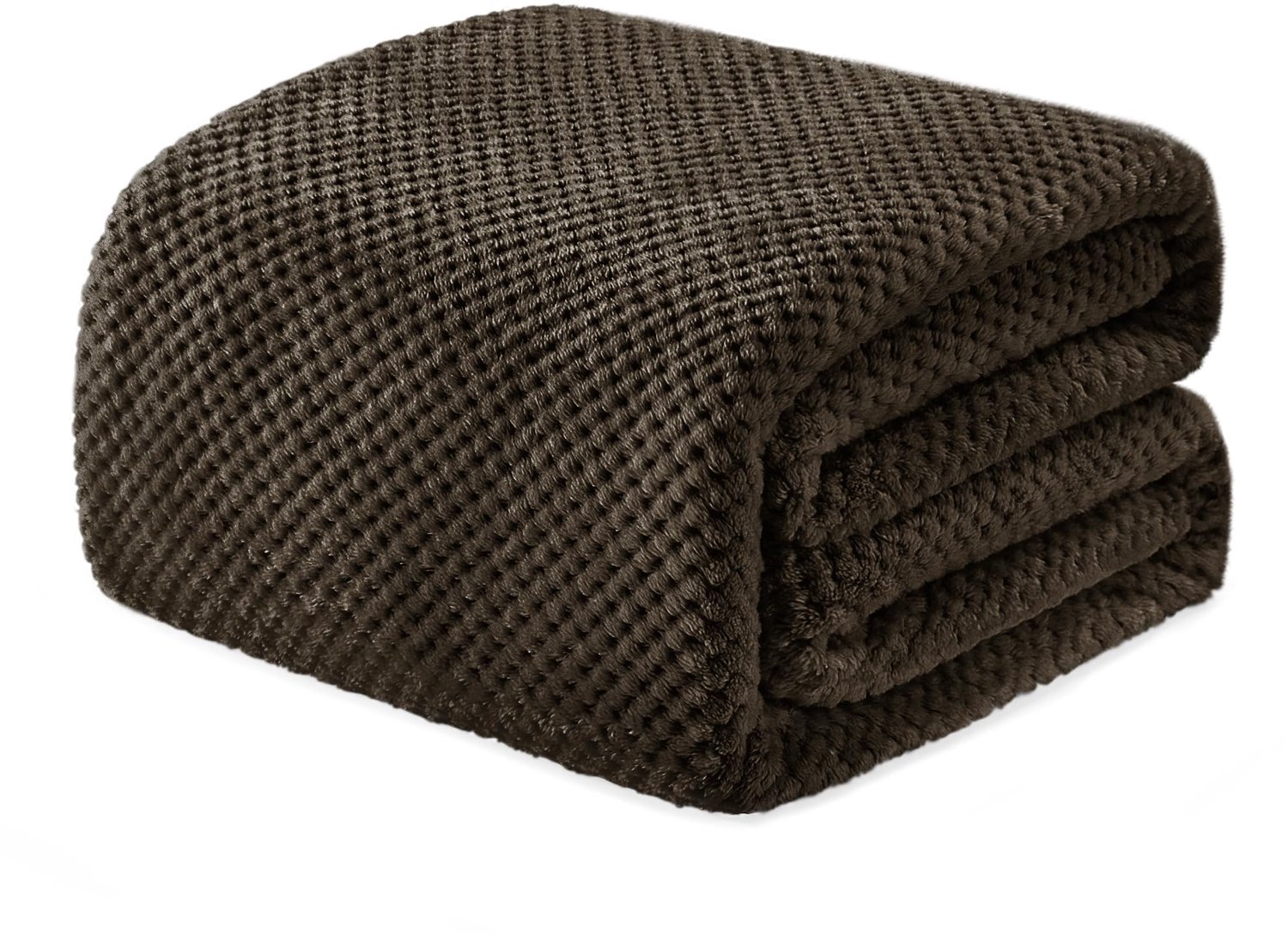 Famanu Lichtgewicht knuffeldeken met wafelpatroon, 150 x 200 cm, zacht en multifunctioneel voor elke ruimte, ideaal als bankdeken of sprei, onderhoudsvriendelijk en kleurvast voor langdurig gebruik wit