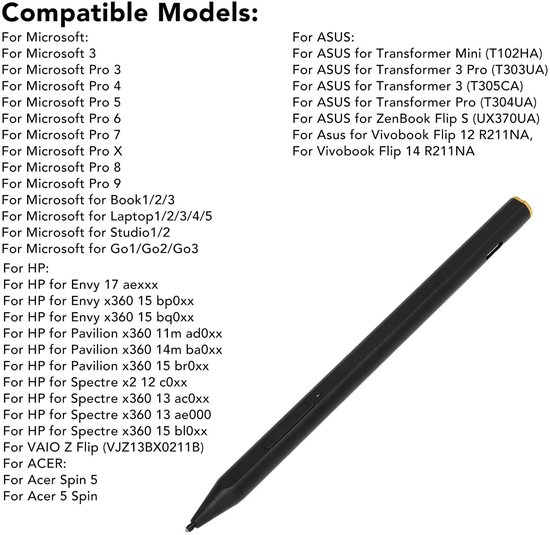 Universele USB-C Styluspen met 4096 Drukniveaus — afbeelding 5