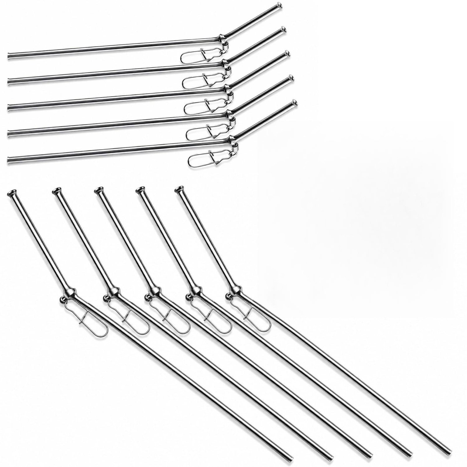 10 Stuks Anti-Tangle Feeder Connectors voor Vissen - Corrosiebestendig en Lichtgewicht